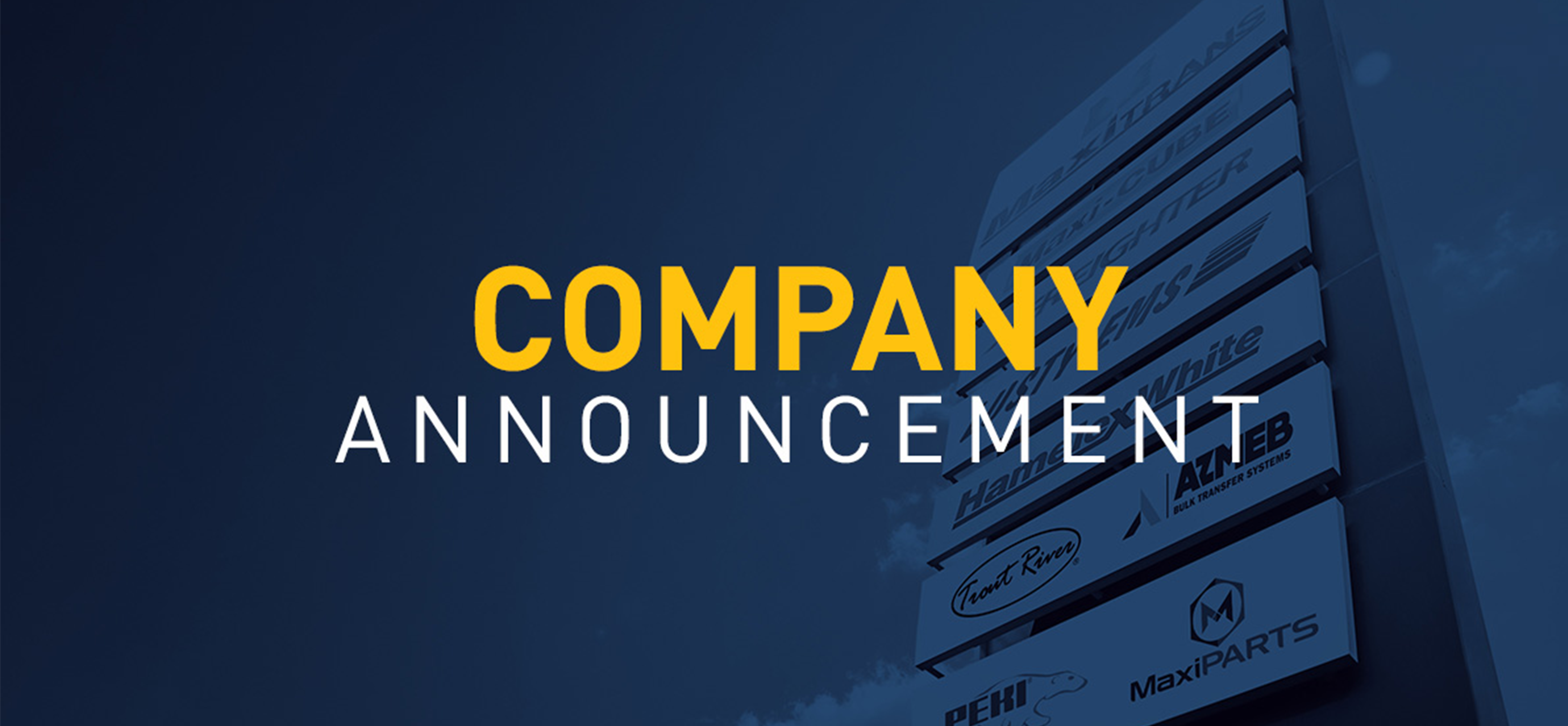 MaxiTRANS Announces Agreement To Sell Its Trailer Solutions Business